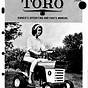 Toro Garden Tractor Manual