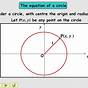 Worksheet On Equation Of A Circle