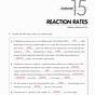 Factors Affecting The Rate Of Chemical Reactions Worksheets