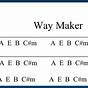 Way Maker Chord Chart
