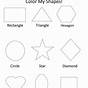 Easy Shapes Worksheet