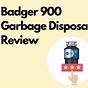 Badger 900 Garbage Disposal Manual