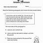 Main Idea And Supporting Details Worksheet 5th Grade