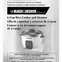 Black & Decker Steamer & Rice Cooker Manual