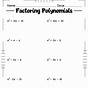 Factoring Polynomials Worksheet Answer Key