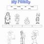 Family Worksheets For Preschoolers