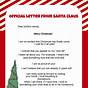 Sample Santa Letters To Kids