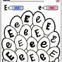 Find The Letter E Worksheets