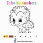 Printable Animal Color By Number