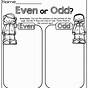 Even And Odd Worksheets Grade 2