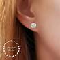 Size Of 1/4 Carat Diamond Earrings
