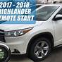 Remote Start For 2016 Toyota Highlander