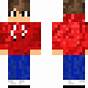 Red Hoodie Minecraft Skin