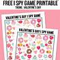 Valentine's Day Games For Kids Printable Free