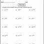 Exponent Rule Worksheets