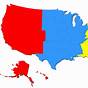 United States 5 Regions Map