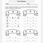 Math Fact Families Worksheets