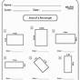 Area Of A Rectangle Worksheets