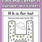 H Worksheet For Preschool