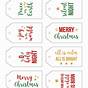 Printable Merry Christmas Tags