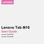 Lenovo Tab M10 Manual