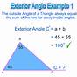 Exterior Angle Of A Triangle Worksheet