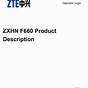 Zte F660 Owner's Manual