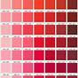 Red Pantone Color Chart