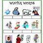 Winter Words Kindergarten