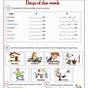 Learning English Printable Worksheets