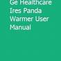 Ge Panda Warmer Service Manual