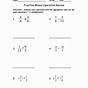 Mixed Operations On Fractions Worksheet