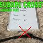 2014 Subaru Crosstrek Wiper Blade Size