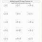 Division Of Fraction Worksheet