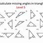 Interior Angles Of Triangles Worksheet