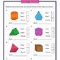 Faces Edges And Vertices Worksheet