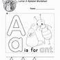 Letter Worksheets For Preschool