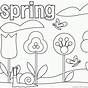 Spring Time Free Printable Color Sheets