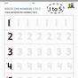 Free Handwriting Numbers Worksheets