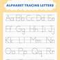 Printable Trace Letters Worksheet