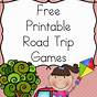 Road Trip Car Games Printable
