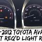 Toyota Avalon Check Engine Light