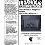 Temco Fireplace Products Manuals