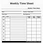 Employee Hours Worksheet Template