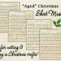 Printable Christmas Sheet Music For Crafts