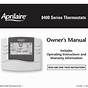 Aprilaire Thermostat 8476 Installation Manual