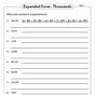 Expanded And Standard Form Worksheets