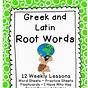 Latin Greek Roots Worksheet