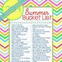 Free Summer Bucket List Template