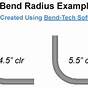 Tube Bend Radius Chart